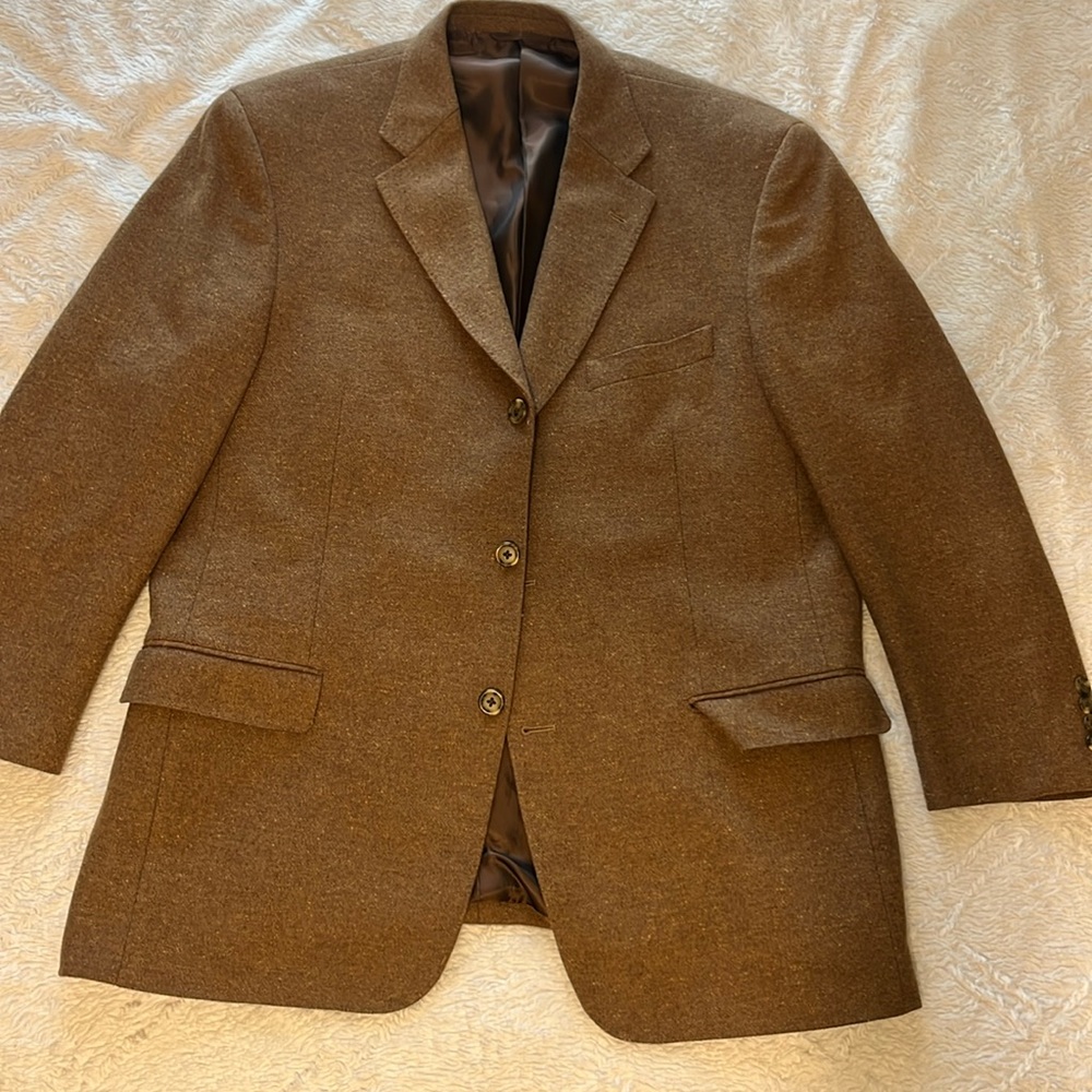 Like New Cashmere and Wool Blend Men’s Sports Jacket / Size 44R / IBIZA